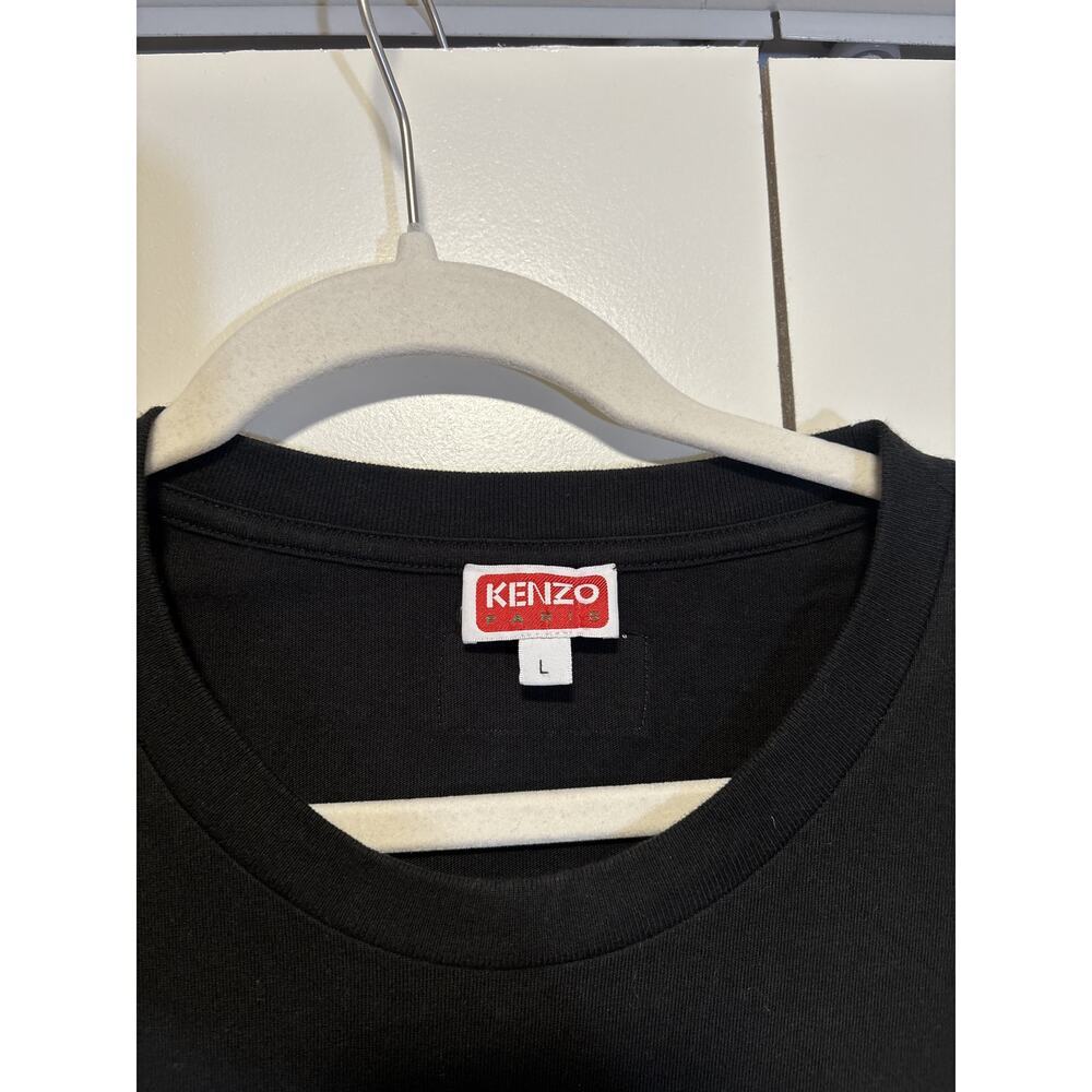 Kenzo Black Embroidered Tiger Logo T-Shirt L - Picture 3 of 7
